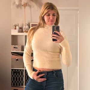 Winter white women’s sweater